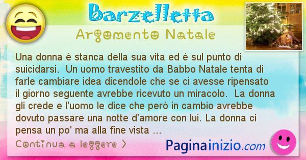 Barzelletta Argomento Natale Una Donna E Stanca Della Sua Vita Ed E Sul Punto Di Id