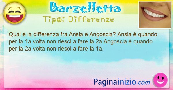 Differenze: Qual  la differenza fra Ansia e Angoscia? Ansia  ... (id=3323)