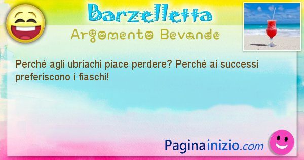 Domanda argomento Bevande: Perch agli ubriachi piace perdere? Perch ai successi ... (id=1387)