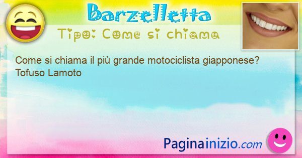 Come si chiama: Come si chiama il pi grande motociclista ... (id=3331)