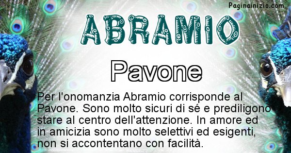 Abramio - Animale associato al nome Abramio