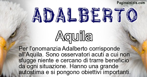 Adalberto - Animale associato al nome Adalberto