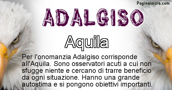 Adalgiso - Animale associato al nome Adalgiso