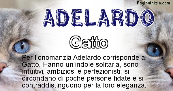 Adelardo - Animale associato al nome Adelardo