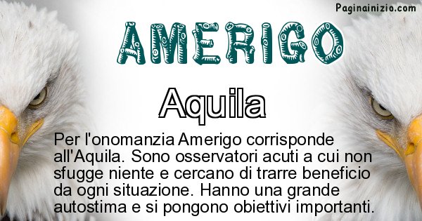 Amerigo - Animale associato al nome Amerigo