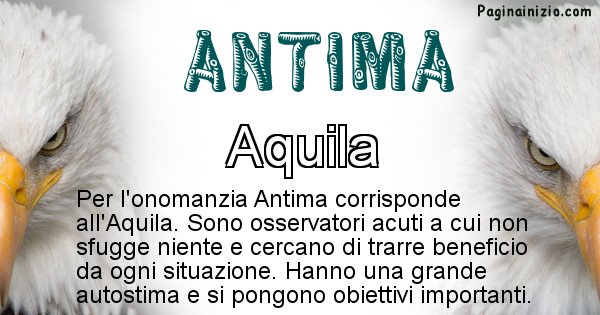 Antima - Animale associato al nome Antima