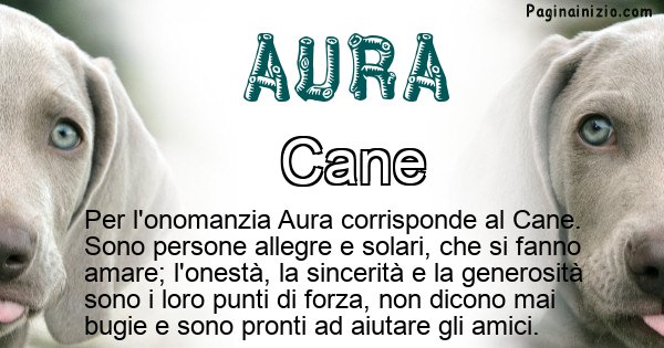 Aura - Animale associato al nome Aura