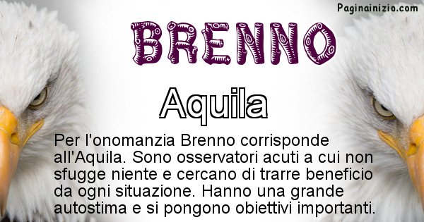 Brenno - Animale associato al nome Brenno