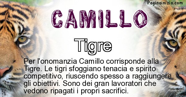 Camillo - Animale associato al nome Camillo