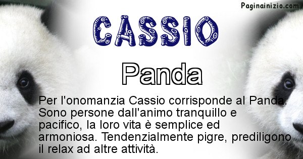 Cassio - Animale associato al nome Cassio