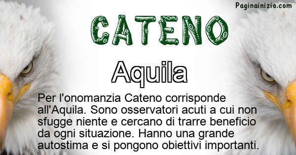 Cateno - Animale associato al nome Cateno