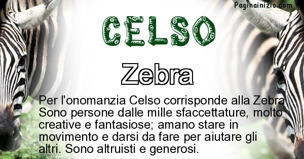 Celso - Animale associato al nome Celso