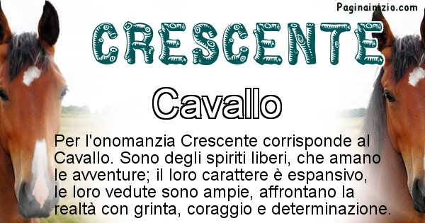 Crescente - Animale associato al nome Crescente