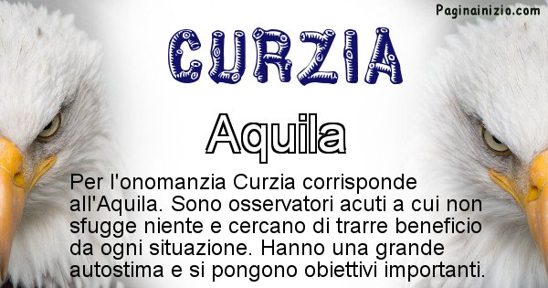 Curzia - Animale associato al nome Curzia