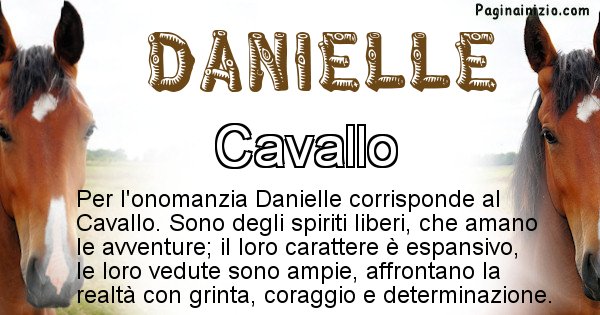 Danielle - Animale associato al nome Danielle