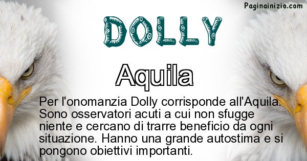 Dolly - Animale associato al nome Dolly