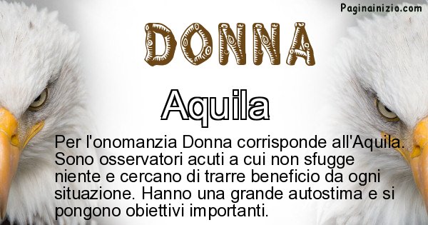 Donna - Animale associato al nome Donna