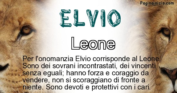 Elvio - Animale associato al nome Elvio