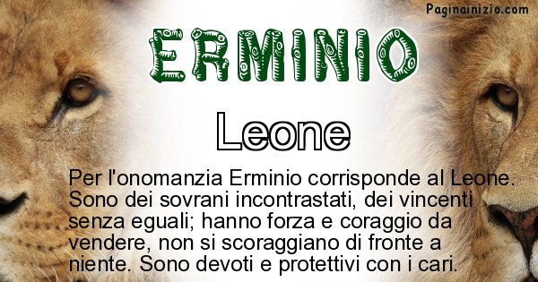 Erminio - Animale associato al nome Erminio