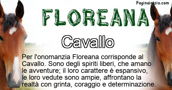 Floreana - Animale associato al nome Floreana