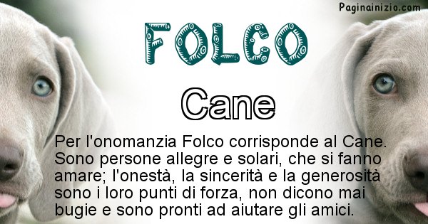 Folco - Animale associato al nome Folco