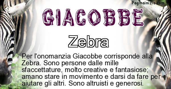 Giacobbe - Animale associato al nome Giacobbe