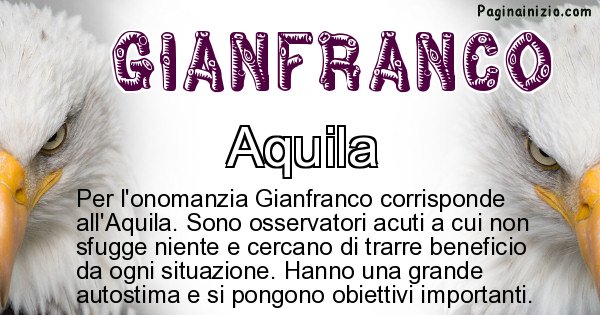 Gianfranco - Animale associato al nome Gianfranco