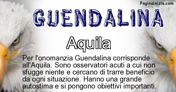 Guendalina - Animale associato al nome Guendalina