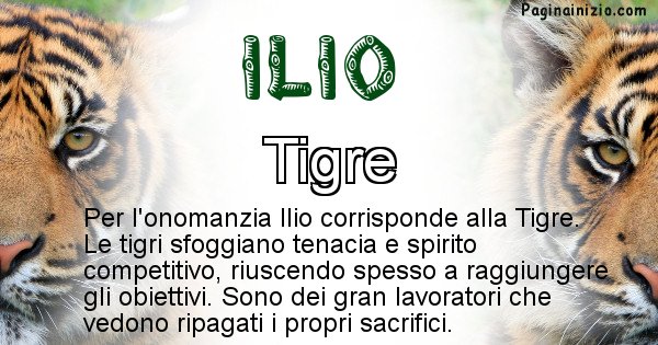 Ilio - Animale associato al nome Ilio