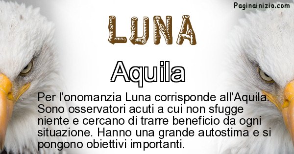 Luna - Animale associato al nome Luna