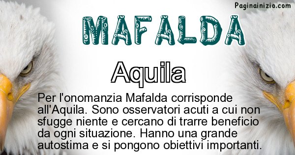 Mafalda - Animale associato al nome Mafalda