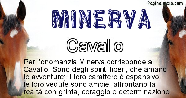 Minerva - Animale associato al nome Minerva