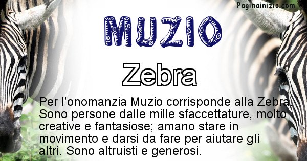 Muzio - Animale associato al nome Muzio