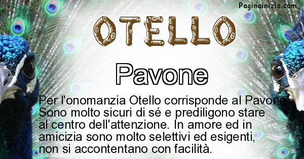 Otello - Animale associato al nome Otello