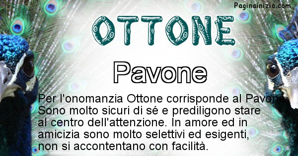 Ottone - Animale associato al nome Ottone