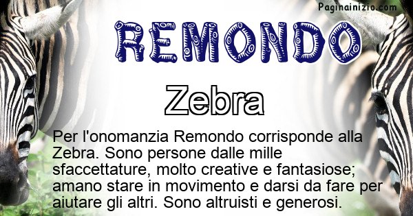 Remondo - Animale associato al nome Remondo