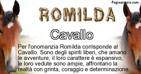 Romilda - Animale associato al nome Romilda