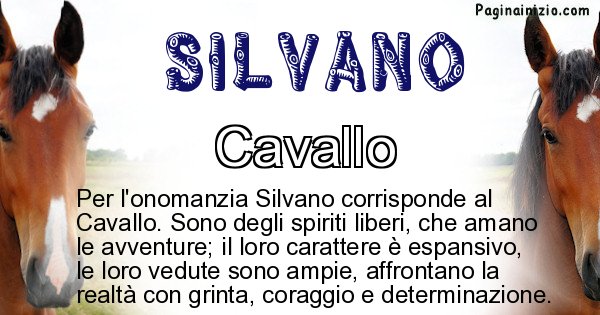 Silvano - Animale associato al nome Silvano