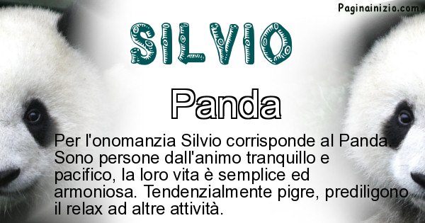 Silvio - Animale associato al nome Silvio