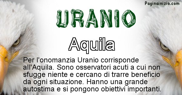 Uranio - Animale associato al nome Uranio