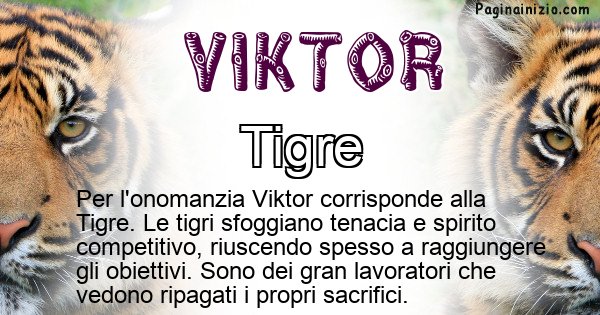 Viktor - Animale associato al nome Viktor