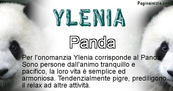 Ylenia - Animale associato al nome Ylenia