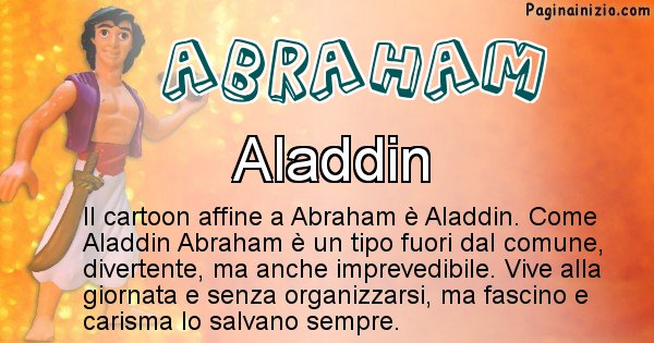 Abraham - Personaggio dei cartoni associato a Abraham