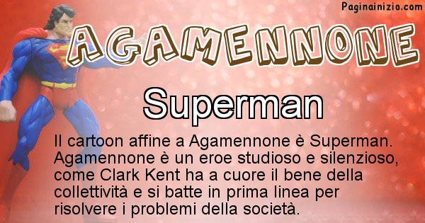 Agamennone - Personaggio dei cartoni associato a Agamennone