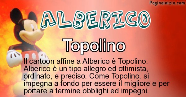 Alberico - Personaggio dei cartoni associato a Alberico