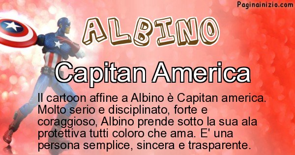 Albino - Personaggio dei cartoni associato a Albino