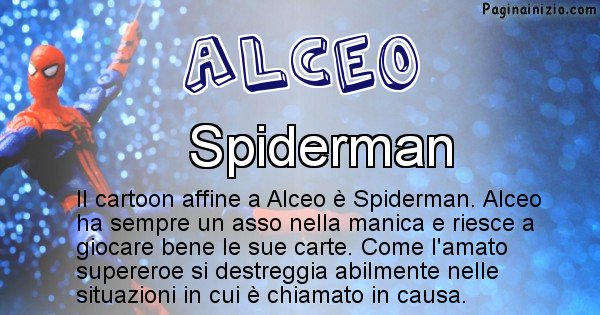 Alceo - Personaggio dei cartoni associato a Alceo