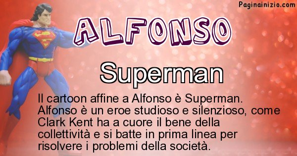 Alfonso - Personaggio dei cartoni associato a Alfonso