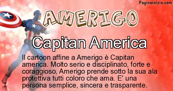 Amerigo - Personaggio dei cartoni associato a Amerigo