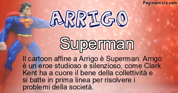 Arrigo - Personaggio dei cartoni associato a Arrigo